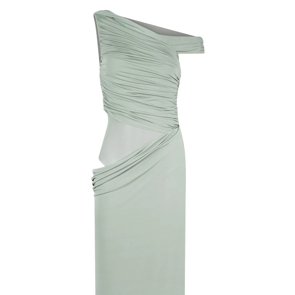 Meshki One Shoulder Mint Dress